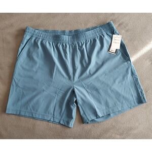 NWT Rhone‎ X Anniversary Gym Shorts 2XL - 7" Real Teal Performance 4 Way Stretch